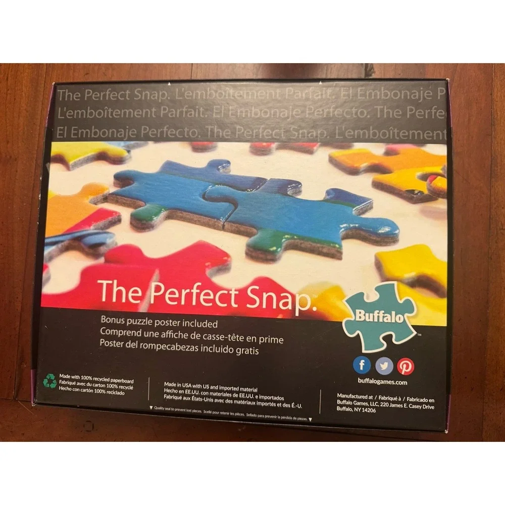 Buffalo 2000 Piece Puzzle HIDDEN TIGERS cubs birds water‎ Ages 14+